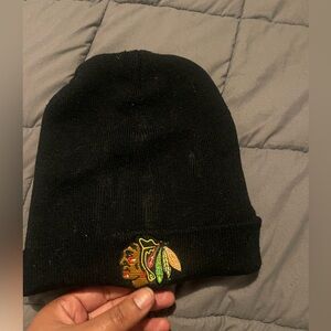 Black Beanie with Embroidered Logo